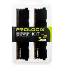 Модуль пам'яті для комп'ютера DDR5 32GB (2x16GB) 5200 MHz Black Prologix (PRO32GB5200B5K) - Фото