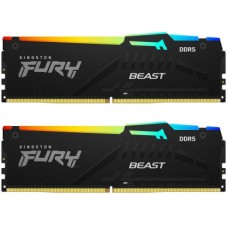 Модуль памяти для компьютера DDR5 32GB (2x16GB) 6000 MHz Beast RGB Kingston Fury (ex.HyperX)