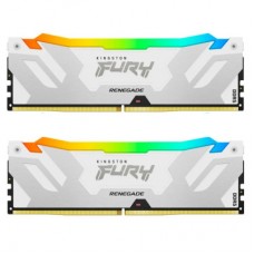 Модуль пам'яті для комп'ютера DDR5 48GB (2x24GB) 8400 MHz Renegade RGB White/Silver Kingston Fury (ex.HyperX)