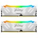 Модуль пам'яті для комп'ютера DDR5 48GB (2x24GB) 8400 MHz Renegade RGB White/Silver Kingston Fury (ex.HyperX)