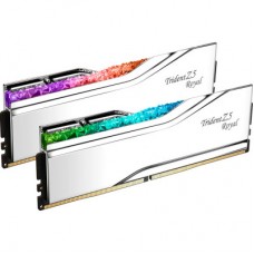 Модуль памяти для компьютера DDR5 64GB (2x32GB) 6400 MHz Trident Z5 Royal Silver G.Skill (F5-6400J3239G32GX2-TR5S) Модуль памяти для компьютера DDR5 64GB (2x32GB) 6400 MHz Trident Z5 Royal Silver G.Skill (F5-6400J3239G32GX2-TR5S) - Фото