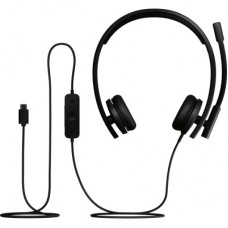 Наушники Logitech H570e Corded for Business Stereo Teams USB-C Black (981-001431) - Фото