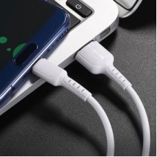Дата кабель USB 2.0 AM to USB-C 1.0m 2 A PVC BX16 white BOROFONE (6957531099468) - Фото