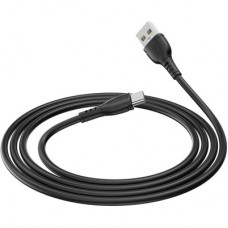 Дата кабель USB 2.0 AM to Type-C 1.0m BX51 Triumph 3A Black BOROFONE (BX51CB) - Фото