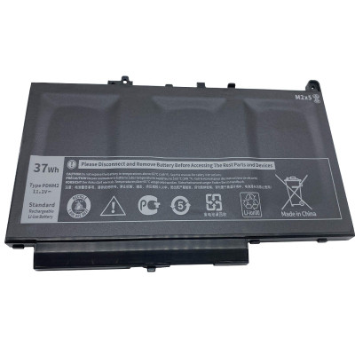 Акумулятор для ноутбука Dell Latitude E7470 PDNM2, 37Wh (3166 mAh), 3cell, 11.1 V, Li-ion AlSoft (A71025)