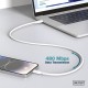 Дата кабель USB 2.0 AM to Type-C 2.0m 60W white Digitus (AK-300340-020-W) Дата кабель USB 2.0 AM to Type-C 2.0m 60W white Digitus (AK-300340-020-W)