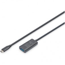 Дата кабель USB-С Male to USB-A Female 5.0m USB3.2 Gen1 Active 5G Digitus (DA-73110) - Фото