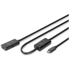 Дата кабель USB-С M/F 5.0m USB3.2 Gen1 Active 5G Digitus (DA-73108) - Фото