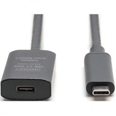 Дата кабель USB-С M/F 5.0m USB3.2 Gen2 Active 10G Digitus (DA-73112) - Фото