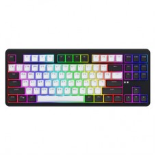 Клавіатура Hator Rockfall 3 Mecha TKL QMK/VIA Orange Wireless Black (HTK850UA) - Фото