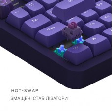 Клавіатура Dark Project ALU87 Celestial ABS RGB Mech G3MS Voidstone Violet (DPKB_CELESTIAL_87_ANSI_UA) - Фото