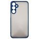 Чохол для мобільного телефона Dengos Samsung Galaxy M35 5G Matte + glass Blue (DG-KM-108)