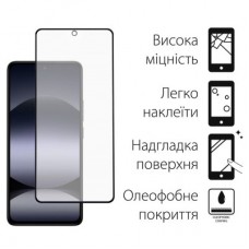Чохол для мобільного телефона Dengos Kit Xiaomi Redmi Note 14 case Matte + glass (Black) (DG-KM-127) - Фото