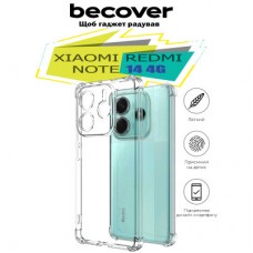 Чохол для мобільного телефона BeCover Anti-Shock Xiaomi Redmi Note 14 4G Clear (713035) - Фото