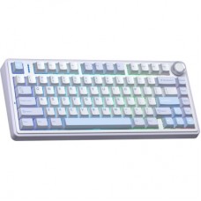 Клавиатура Aula F75 Gasket Greywood V3 switch Hot-Swap PBT Wireless/Bluetooth/USB Blue (6948391208633) - Фото