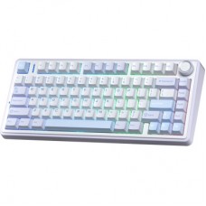 Клавиатура Aula F75 Gasket Greywood V3 switch Hot-Swap PBT Wireless/Bluetooth/USB Blue (6948391208633) - Фото