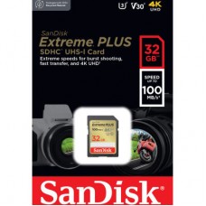 Карта памяти SanDisk 32GB SDXC class 10 Extreme PLUS (SDSDXWT-032G-GNCIN) Карта памяти SanDisk 32GB SDXC class 10 Extreme PLUS (SDSDXWT-032G-GNCIN) - Фото