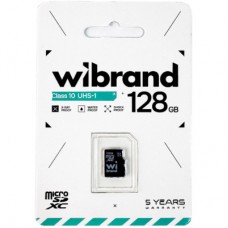 Картка пам'яті Wibrand 128 GB microSD class 10 (WICDHU1/128GB) - Фото