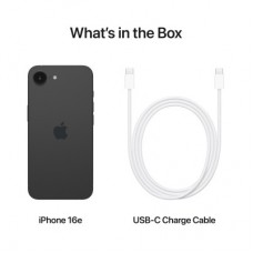 Мобільний телефон Apple iPhone 16e 128 GB Black (MD1Q4) - Фото