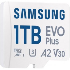 Картка пам'яті Samsung 1 TB microSDXC Class UHS-I U3 V30 A2 EVO Plus + SD Adapter (MB-MC1T0SA/EU) - Фото