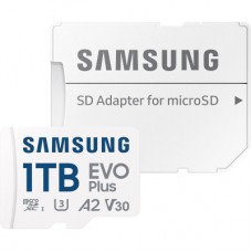 Картка пам'яті Samsung 1 TB microSDXC Class UHS-I U3 V30 A2 EVO Plus + SD Adapter (MB-MC1T0SA/EU) - Фото