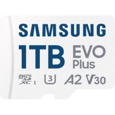 Картка пам'яті Samsung 1 TB microSDXC Class UHS-I U3 V30 A2 EVO Plus + SD Adapter (MB-MC1T0SA/EU) - Фото