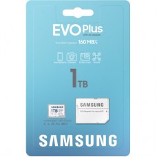 Картка пам'яті Samsung 1 TB microSDXC Class UHS-I U3 V30 A2 EVO Plus + SD Adapter (MB-MC1T0SA/EU) - Фото