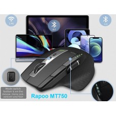 Бездротова мишка Rapoo MT750L Multi-mode Wireless Mouse з акумулятором - Фото