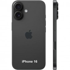 Телефон Apple iPhone 16 128GB Black (MYE73) - Фото