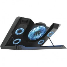 Підставка для ноутбука Trust GXT 1125 Quno (17.3") Blue LED Black (23581_TRUST) - Фото