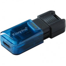 USB флеш накопитель Kingston 64GB DataTraveler 80 M USB-C 3.2 Blue/Black (DT80M/64GB) - Фото