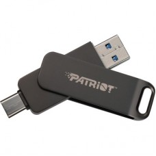 USB флеш накопитель Patriot 128GB Rage R550 Matte Black USB 3.2/Type-C (PE128GR550DSAD) - Фото