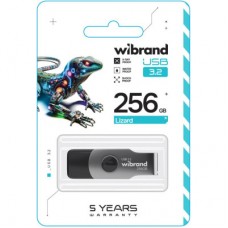 USB флешнакопичувач Wibrand 256 GB Lizard Black USB 3.2 (WI3.2/LI256P9B) - Фото