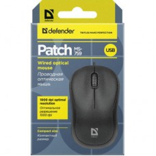 Мишка Defender Patch MS-759 Black (52759) - Фото