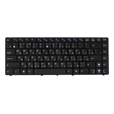 Клавіатура ноутбука PowerPlant ASUS A42, K42,N82 чорний, чорний (KB310807)