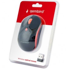 Мишка GEMBIRD MUSW-4B-03-R Black+Red (MUSW-4B-03-R) - Фото