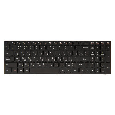 Клавіатура ноутбука PowerPlant Lenovo IdeaPad G50-30 чорний, чорний фрейм (KB311903)