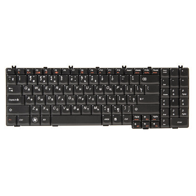 Клавіатура ноутбука PowerPlant Lenovo IdeaPad G550, G555 чорний, чорний фрейм (KB311040)
