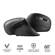 Мышка Trust Verro Ergonomic Wireless Black (23507) - Фото