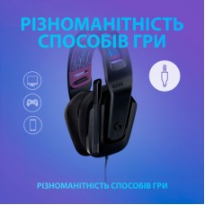 Навушники Logitech G335 Wired Gaming Black (981-000978) - Фото