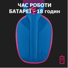 Наушники Logitech G435 Lightspeed Wireless Gaming Headset Blue (981-001062) - Фото
