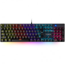 Клавіатура Vinga KBGM-100 LED Blue Switch USB Black (KBGM-100 Black) - Фото