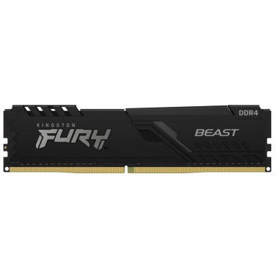 Модуль пам'яті для комп'ютера DDR4 16 GB 3200 MHz Beast Black Kingston Fury (ex.HyperX) (KF432C16BB/16)