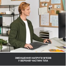 Мышка Logitech Lift Left Vertical Ergonomic Wireless/Bluetooth Graphite (910-006474) - Фото