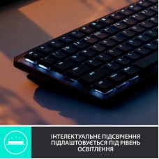 Клавіатура Logitech MX Mechanical Mini Illuminated UA Graphite (920-010782) - Фото