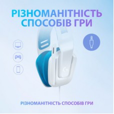 Навушники Logitech G335 Wired Gaming White (981-001018) - Фото