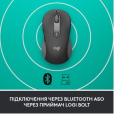 Мышка Logitech Signature M650 L Wireless Mouse for Business Graphite (910-006348) - Фото