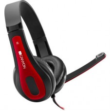 Наушники Canyon HSC-1 Black-Red (CNS-CHSC1BR) - Фото