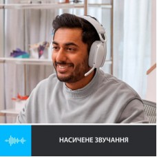 Наушники Logitech Zone Vibe 100 Wireless Off-White (981-001219) - Фото
