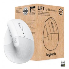 Мышка Logitech Lift Vertical Ergonomic Wireless/Bluetooth for Business Off-white (910-006496) - Фото